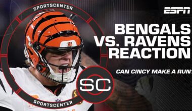 Bengals vs. Ravens Reaction 🏈 Joe Burrow wins in return, can they make the playoffs? | SportsCenter