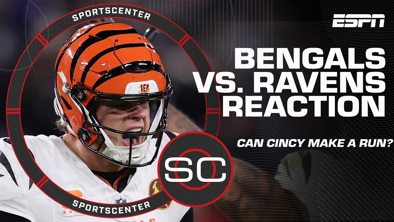 Bengals vs. Ravens Reaction 🏈 Joe Burrow wins in return, can they make the playoffs? | SportsCenter