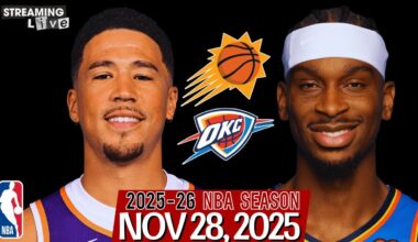 (LIVE) SGA vs Devin Booker | Phoenix Suns vs Oklahoma City Thunder Emirate NBA Cup Live Stream