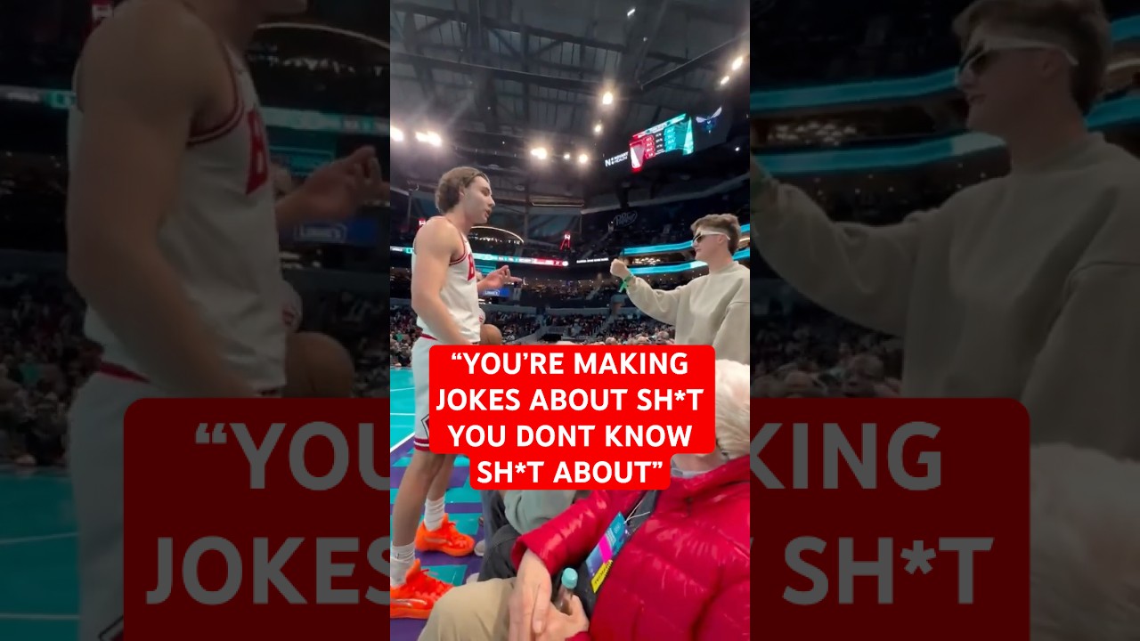 Josh Giddey vs fan 😬