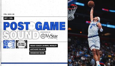 POSTGAME SOUND: ORLANDO MAGIC VS. DETROIT PISTONS | COACH MOSE, ANTHONY BLACK, DESMOND BANE