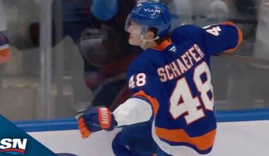 Islanders' Matthew Schaefer Rifles Wicked Wrister Past Flyers' Samuel Ersson