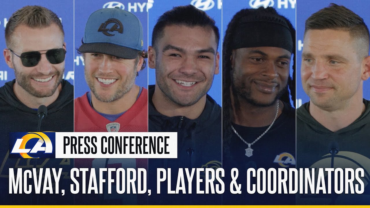 Sean McVay, Matthew Stafford, More Rams Players & Coordinators On Sunday's Panthers Matchup