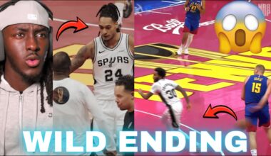 OMG WILD ENDING.. Spurs Vs Nuggets Highlights Reaction