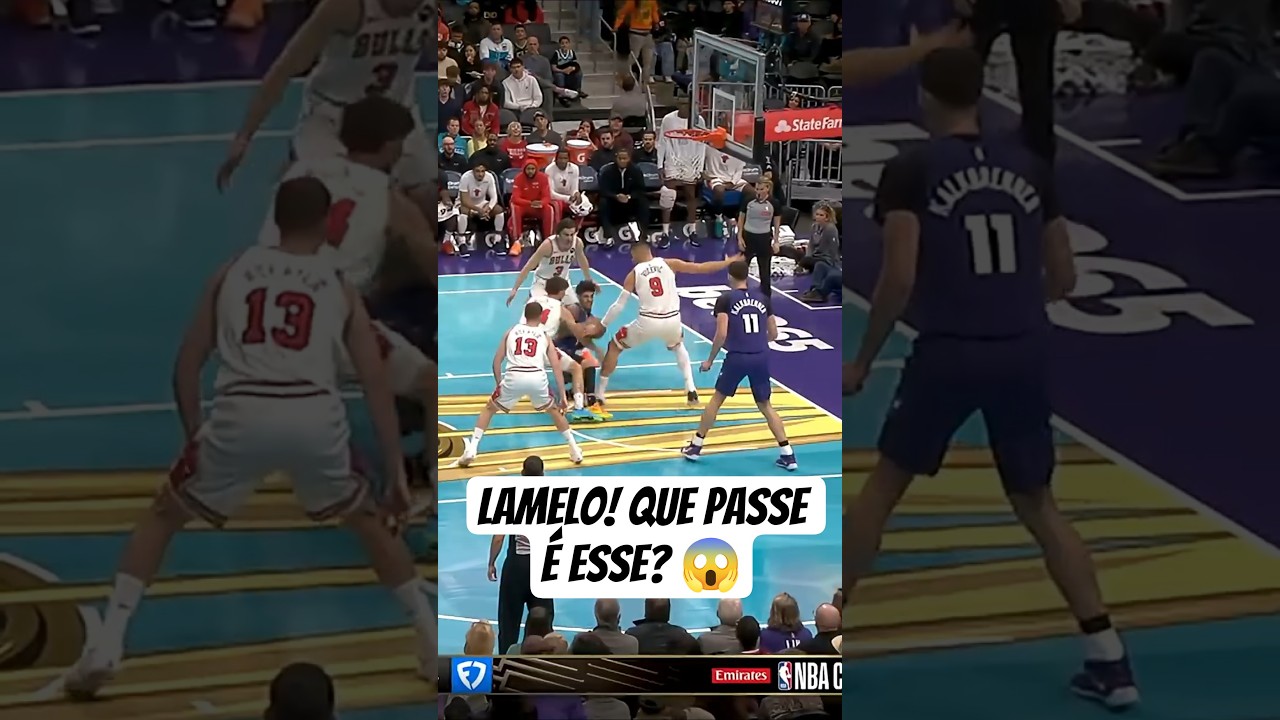 LaMelo Ball faz o IMPOSSÍVEL em quadra! 🏀 #nba #basquete