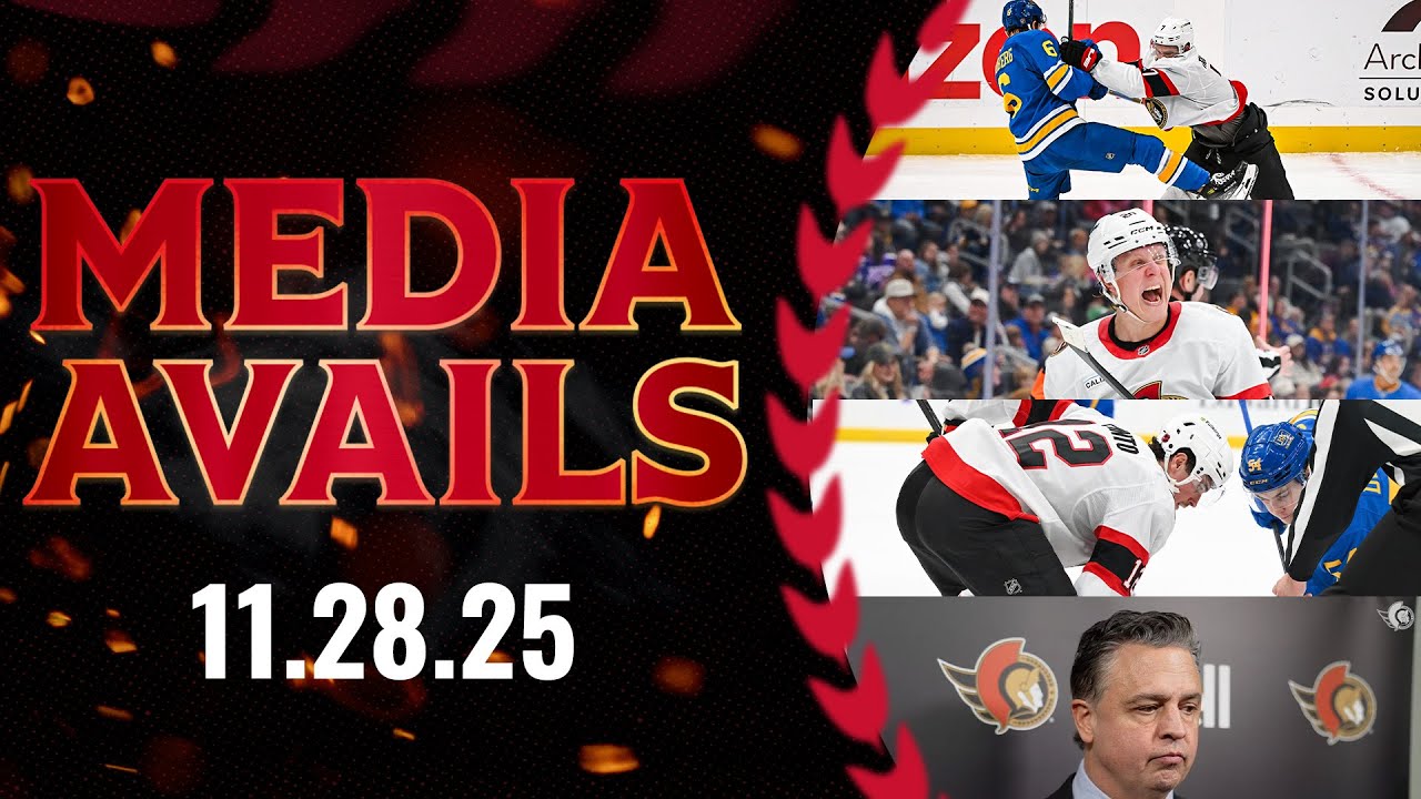 Brady Tkachuk, Fabian Zetterlund, Shane Pinto, Travis Green Postgame Media vs STL