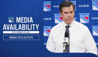 NYR vs TBL: Mike Sullivan Postgame Media Availability | Nov. 29, 2025