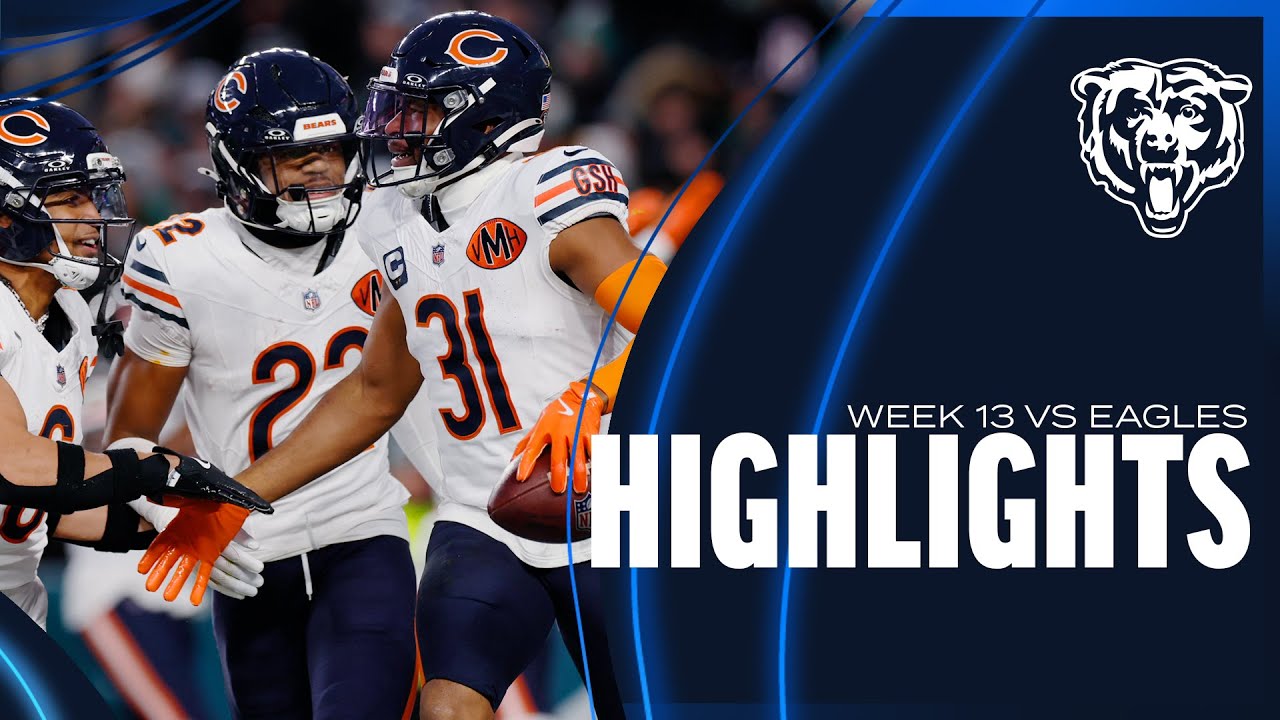 Chicago Bears' top plays vs. Philadelphia Eagles | Week 13 | HIGHLIGHTS