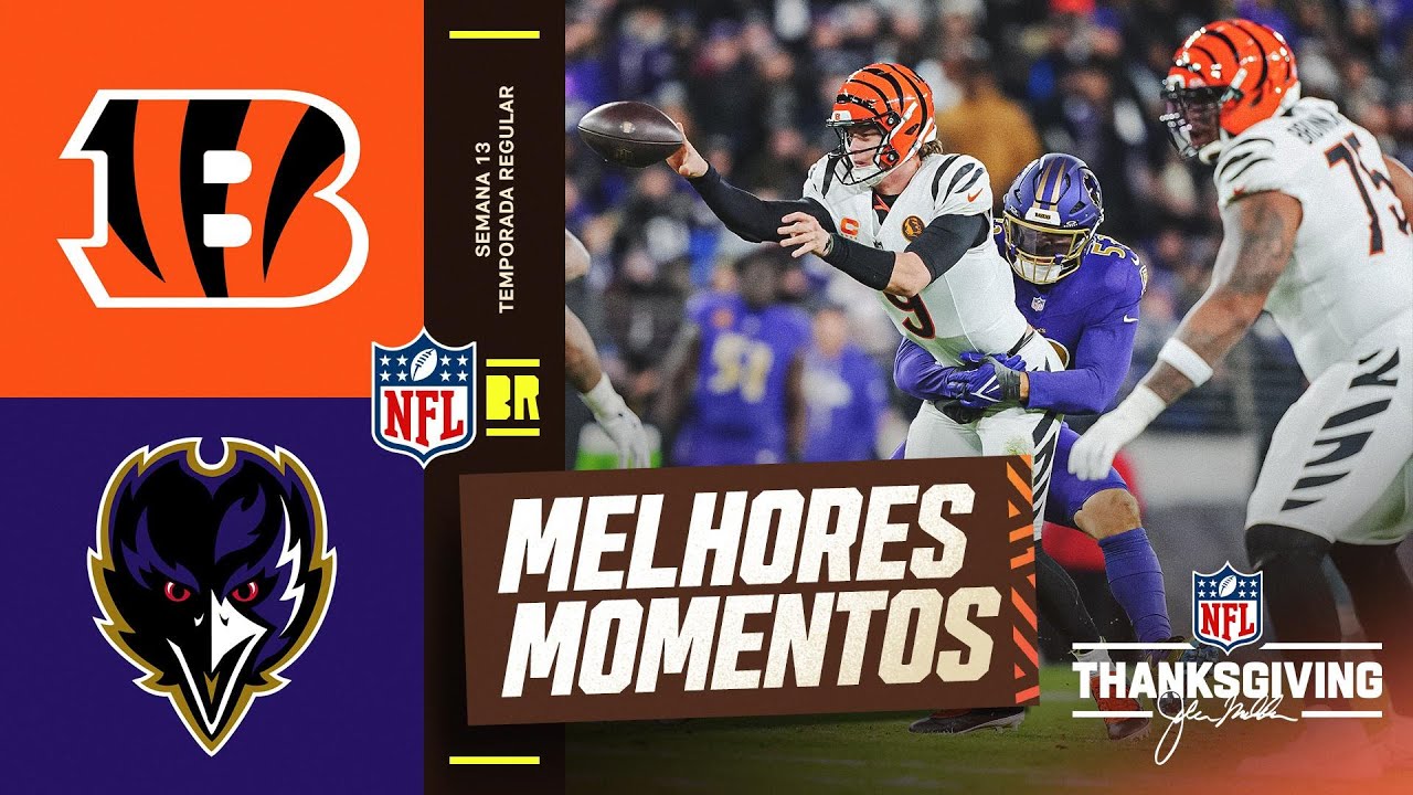 SEMANA 13 | Cincinnati Bengals vs Baltimore Ravens | Melhores Momentos | NFL 2025