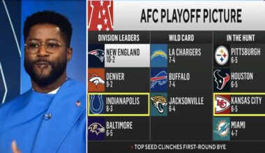Nate Burleson break AFC Playoffs Pickture after Chiefs beat Colts, Ravens crush Jets & Steelers lose