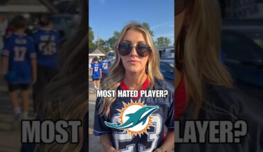 Which Miami Dolphins player do Buffalo Bills fans HATE most??? #bills #dolphins #nfl #shorts