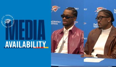 SGA and JDub after advancing to NBA Cup quarterfinals | Post Game Media | November 28, 2025