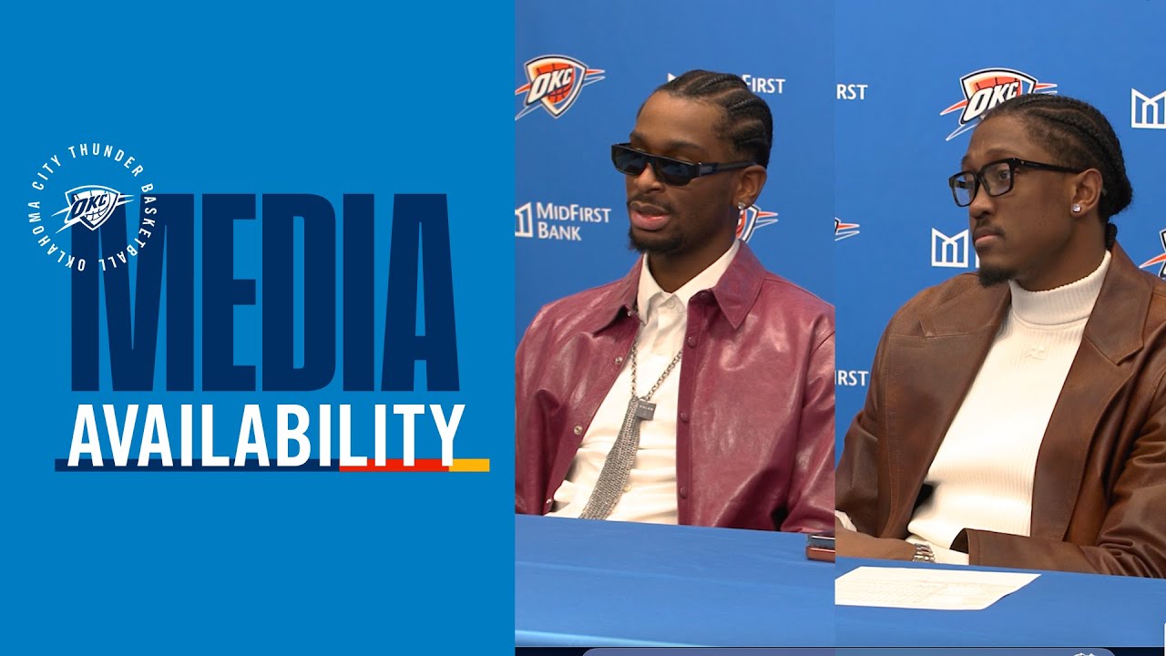 SGA and JDub after advancing to NBA Cup quarterfinals | Post Game Media | November 28, 2025