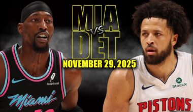 Detroit Pistons vs Miami Heat Full Game Highlights - November 29, 2025 | NBA Season
