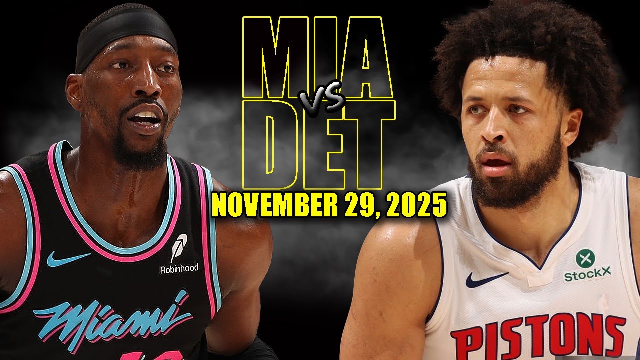Detroit Pistons vs Miami Heat Full Game Highlights - November 29, 2025 | NBA Season