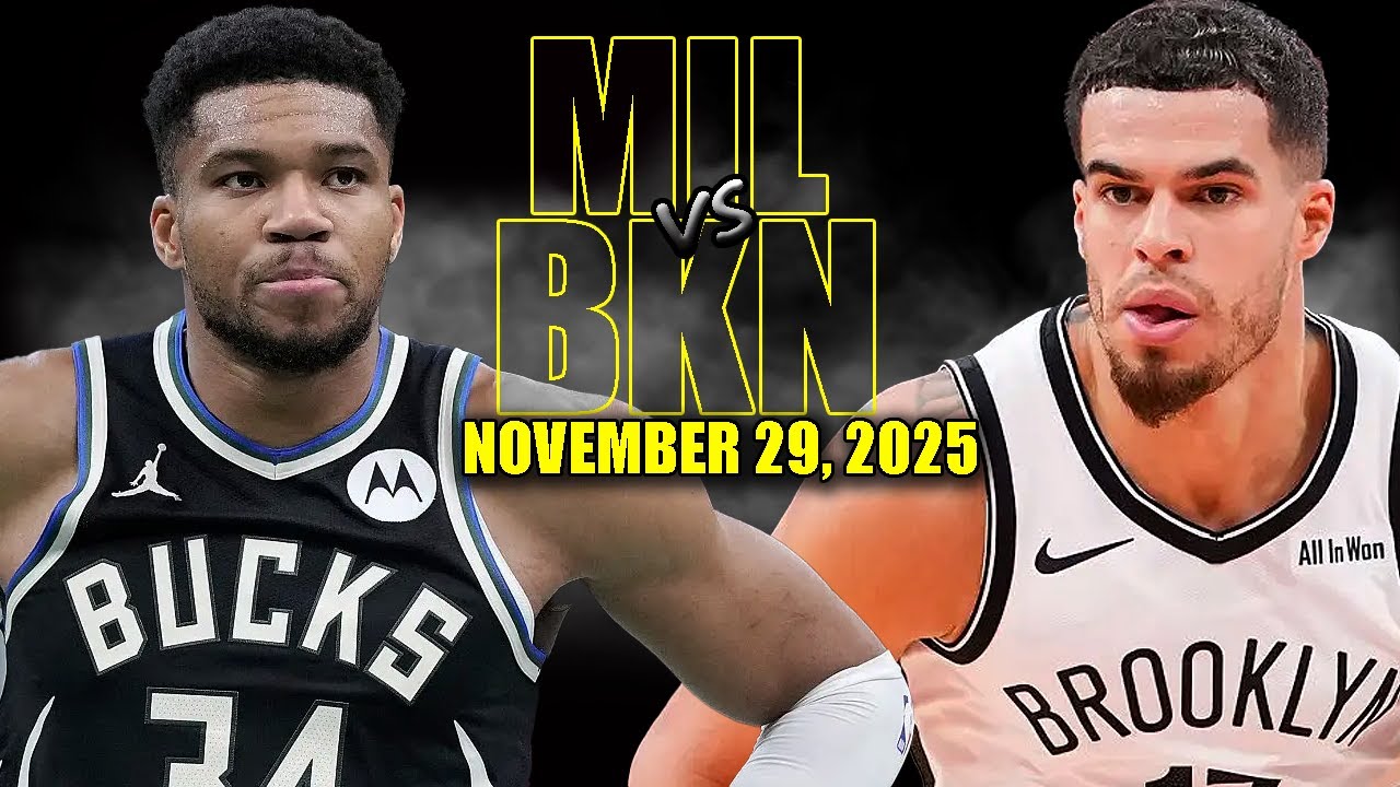 Milwaukee Bucks vs Brooklyn Nets Full Game Highlights - November 29, 2025 | NBA Season