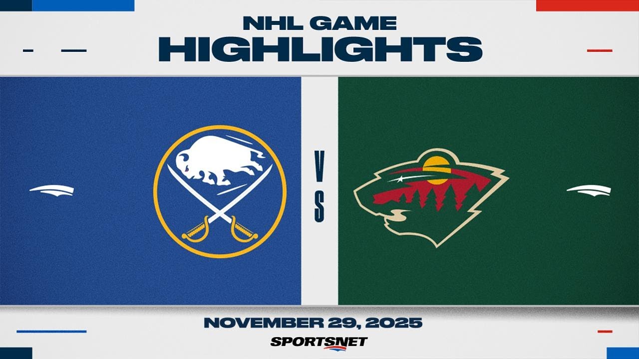 NHL Highlights | Sabres vs. Wild - November 29, 2025