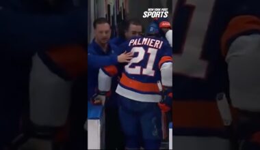 Kyle Palmieri tears ACL, then records incredible assist for Islanders #shorts