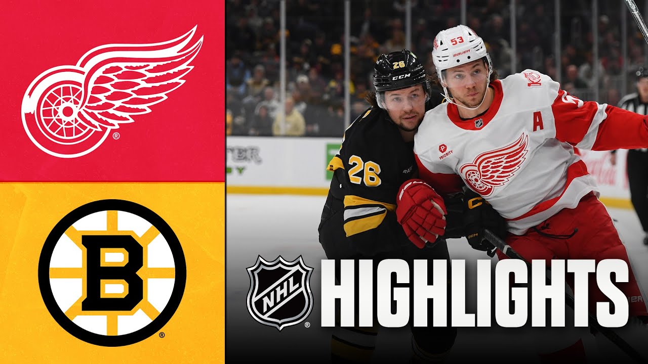 Red Wings vs. Bruins | NHL Highlights | November 29, 2025