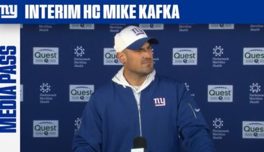 Mike Kafka Provides Final Updates Before MNF vs. Patriots | New York Giants