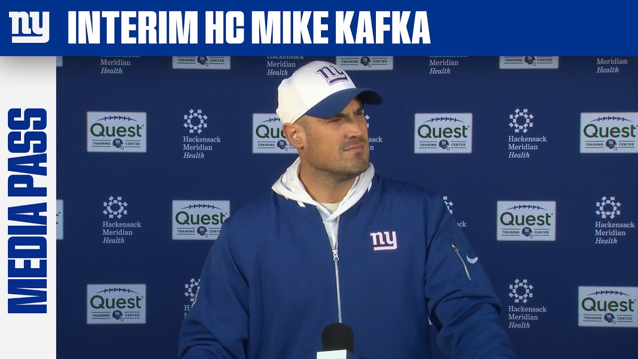 Mike Kafka Provides Final Updates Before MNF vs. Patriots | New York Giants