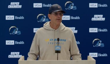 Jim Harbaugh On Injury Updates Vs Raiders | LA Chargers