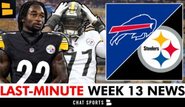 LAST-MINUTE Steelers Week 13 News: Asante Samuel Jr. Elevated + The Bills Have A BIG WEAKNESS