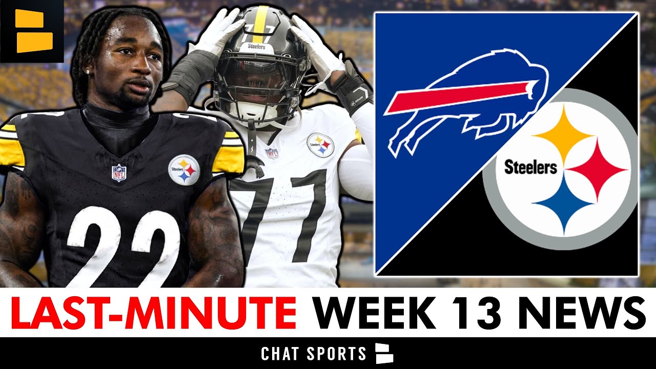 LAST-MINUTE Steelers Week 13 News: Asante Samuel Jr. Elevated + The Bills Have A BIG WEAKNESS
