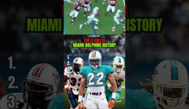 TOP 5 RBs in Miami Dolphins History ‼️😤