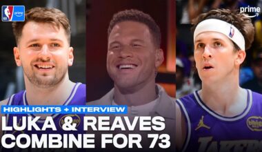 Luka & Austin Reaves GO OFF | Lakers-Mavs Highlights + Interview | NBA on Prime