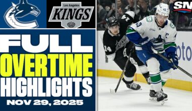 Vanncouver Canucks at Los Angeles Kings | FULL Overtime Highlights - November 29, 2025