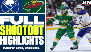 Buffalo Sabres at Minnesota Wild | FULL Shootout Highlights - November 29, 2025