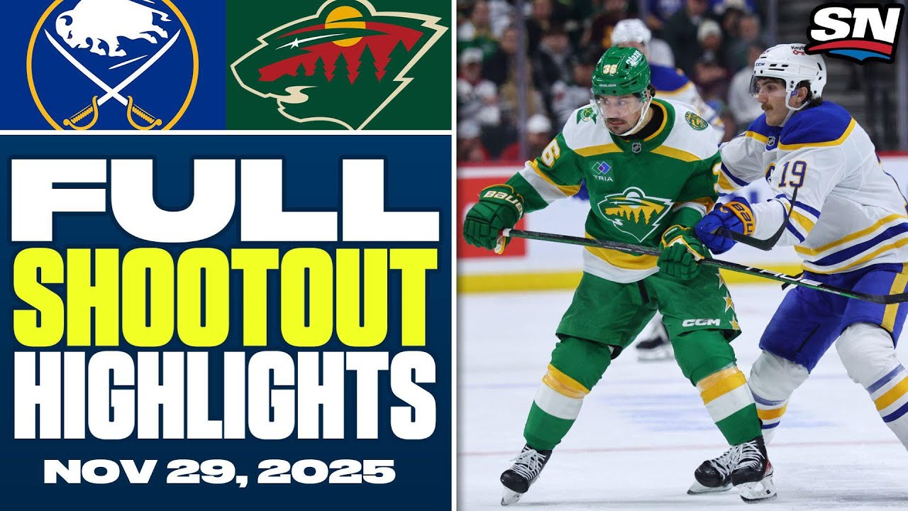 Buffalo Sabres at Minnesota Wild | FULL Shootout Highlights - November 29, 2025