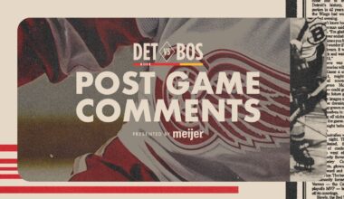 Dylan Larkin, Moritz Seider, Todd McLellan Post Game Comments @ BOS | Nov. 29, 2025