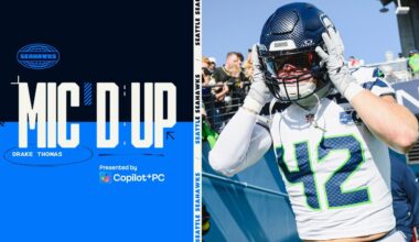 Drake Thomas Mic'd Up In The Week 12 Win At Tennessee | Seattle Seahawks