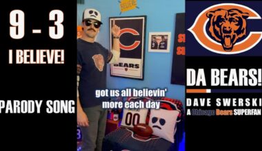 Nine and Three... I BELIEVE! 🤩 a Chicago Bears Superfan parody song 🎬🕺🏻🐻⬇️
