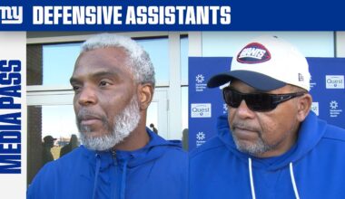 Giants Defensive Assistants Address the Media | New York Giants