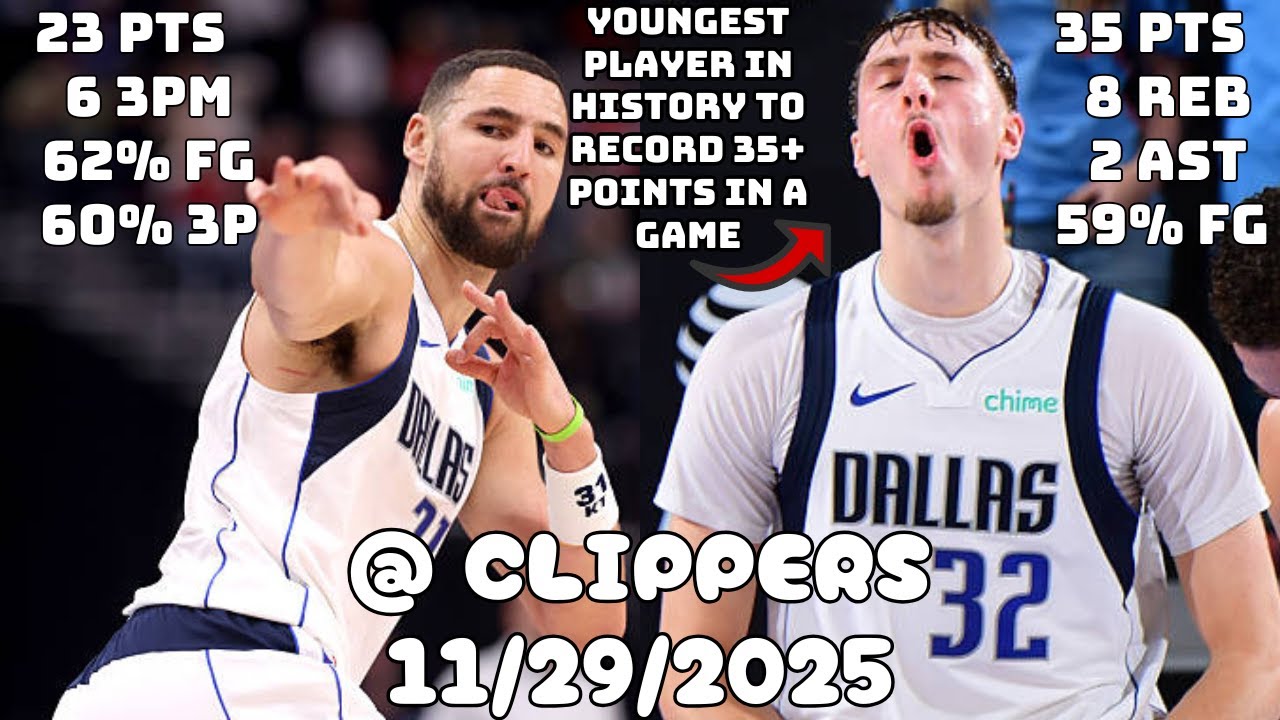 Cooper Flagg Drops 35 PTS in Win | Dallas Mavericks Team Highlights vs the Clippers (11/29/2025)
