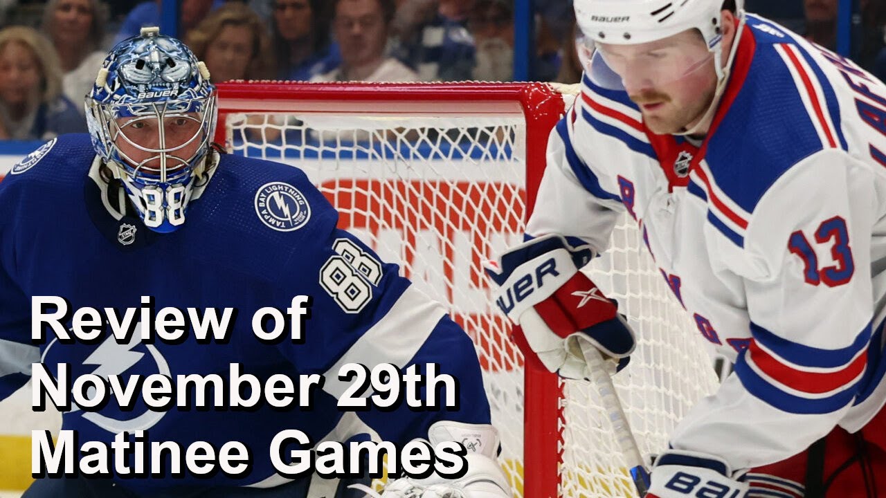 Review of Lightning vs Rangers, Canadiens vs Avalanche, Oilers vs Kraken