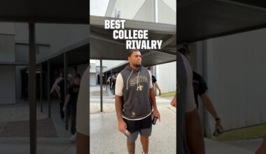 Best college rivalry? #saints #nfl #shorts