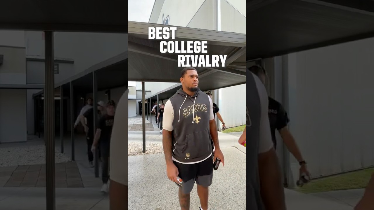 Best college rivalry? #saints #nfl #shorts