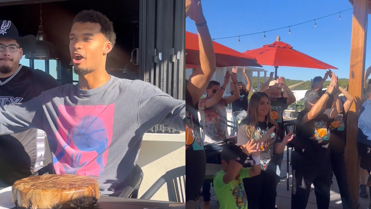 Victor Wembanyama has Spurs fans working on their clapping 😂