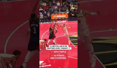 CJ McCollum ties Wizards franchise 3-point record!