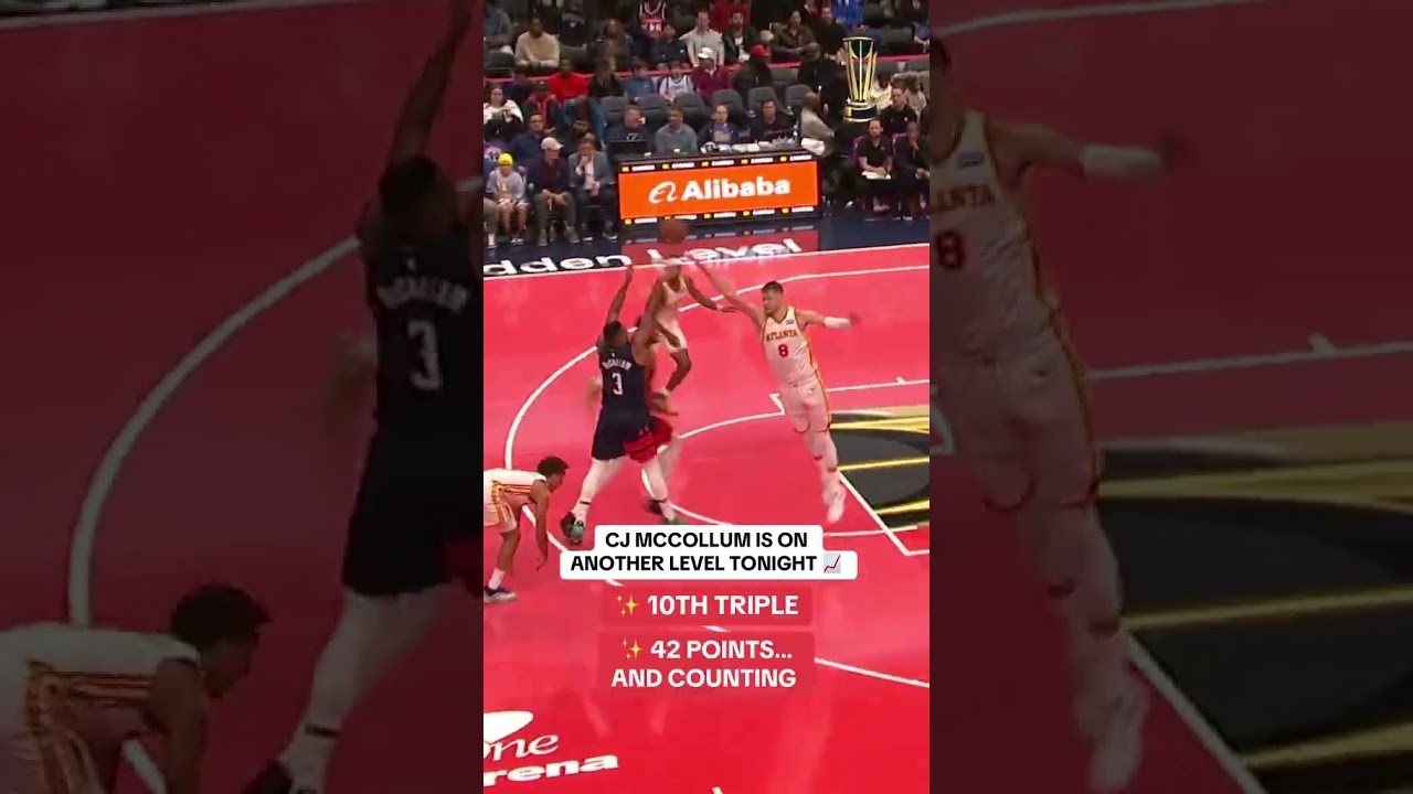 CJ McCollum ties Wizards franchise 3-point record!