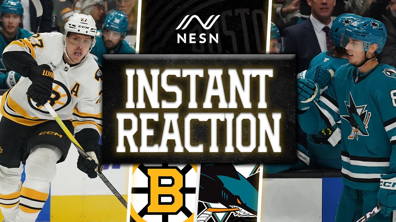 INSTANT REACTION: Bruins Lose 3-1 to Sharks