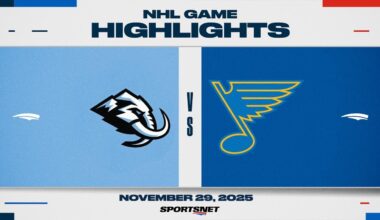 NHL Highlights | Mammoth vs. Blues - November 29, 2025