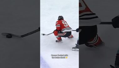 Connor Bedard BRAKE CHECK! 😮 #connorbedard #blackhawks