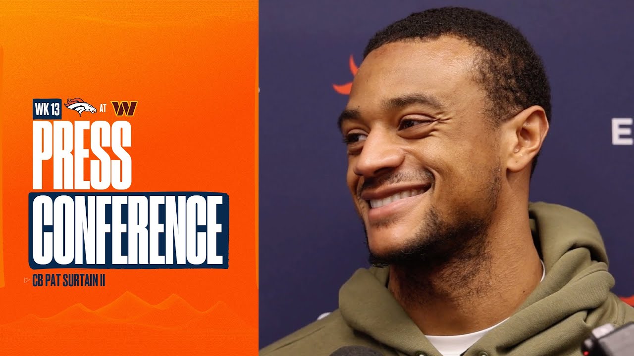 CB Pat Surtain II ahead of Week 13 vs. Commanders: ‘It definitely feels good to be back’