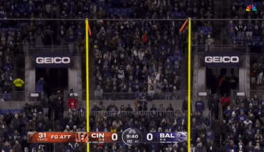 Stand behind same goal. 1st Bengals field goal, vs last field goal 😂