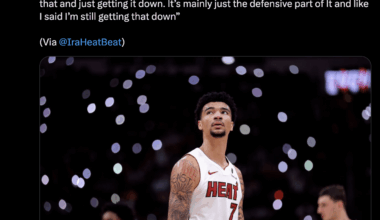 Kelel Ware on some early season struggles: “I mean it’s only my second year. So you know it’s still a learning process of that and just getting it down. It’s mainly just the defensive part of It and like I said I’m still getting that down”